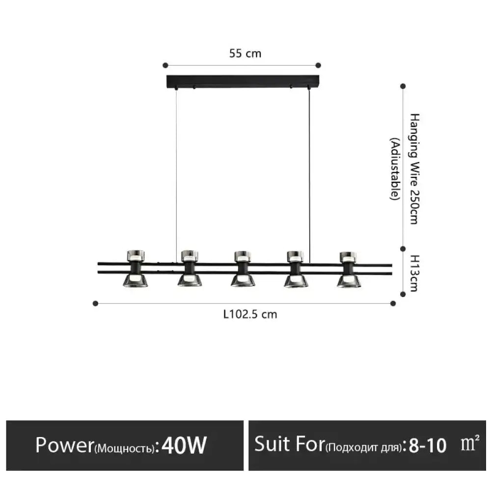 Black Linear LED Lamp