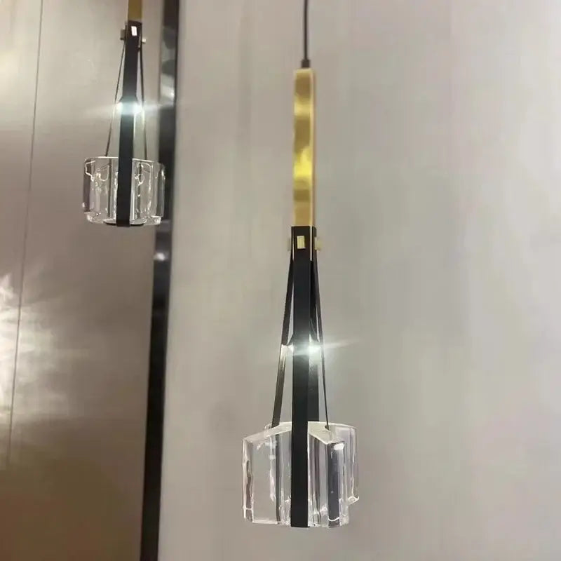 White Resin Pendant Light
