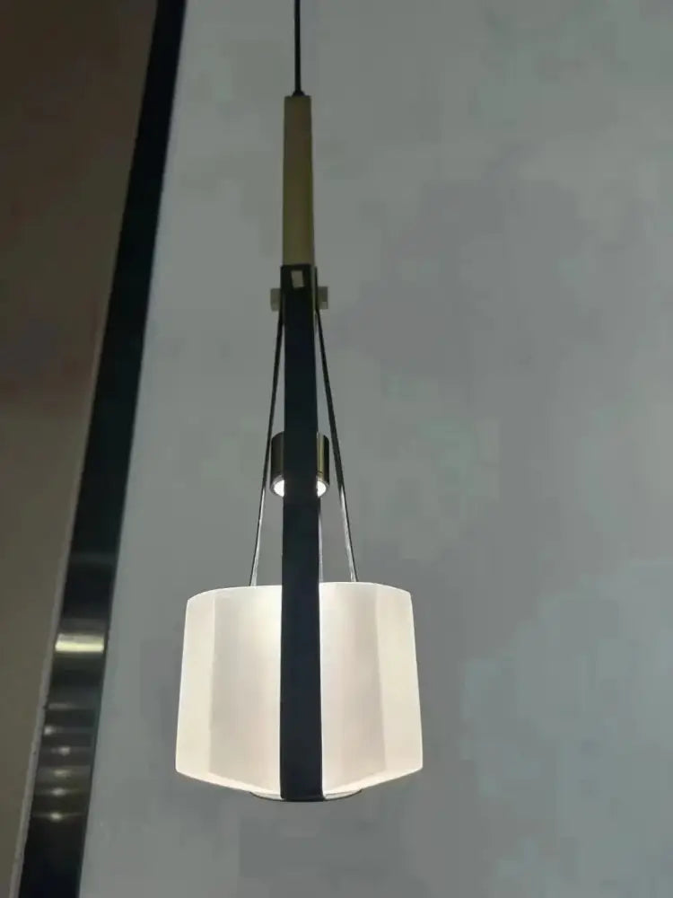 White Resin Pendant Light