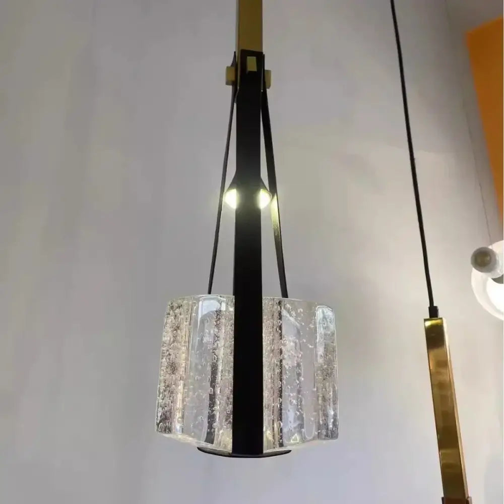 White Resin Pendant Light