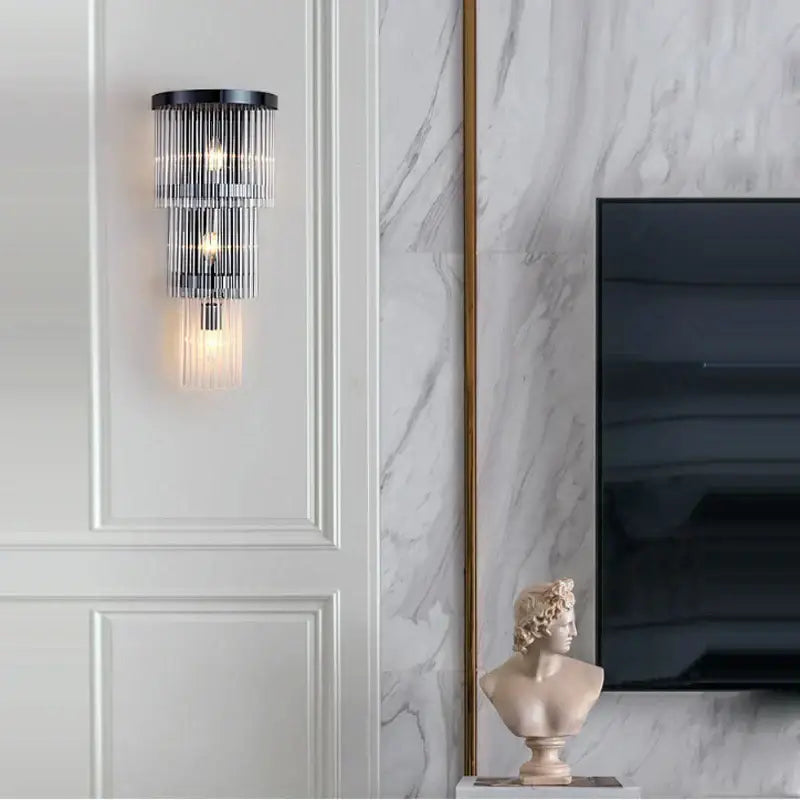 Crystal Glass Wall Sconce