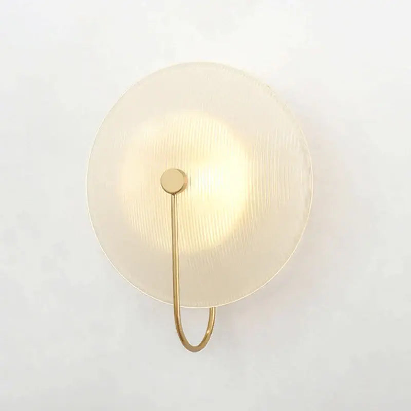 Gold Glass Stripe Sconce