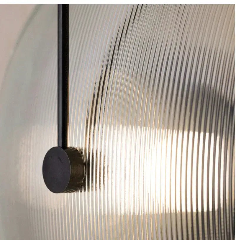 Gold Glass Stripe Sconce