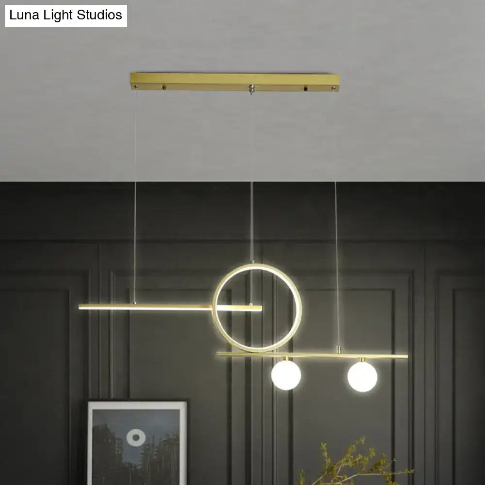 Black Gold Ring Ceiling Light