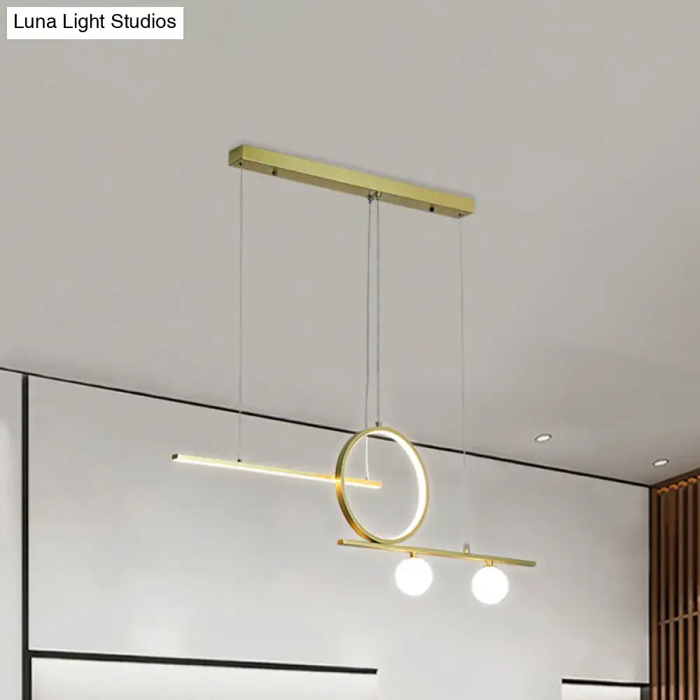 Black Gold Ring Ceiling Light