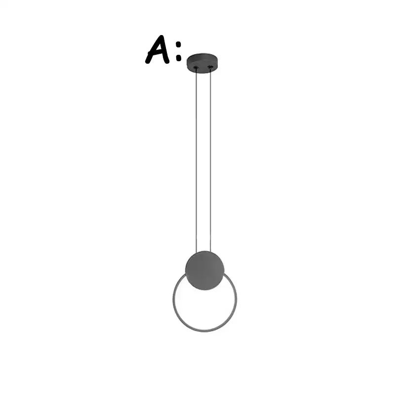 Black Ring Pendant Lamp