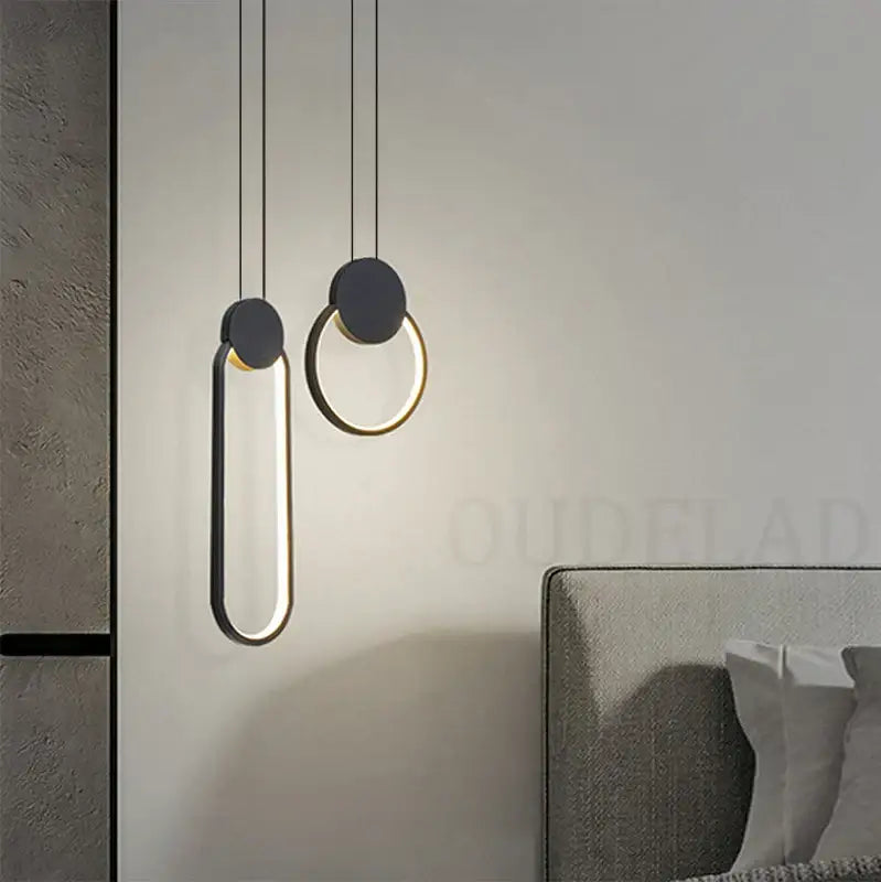 Black Ring Pendant Lamp