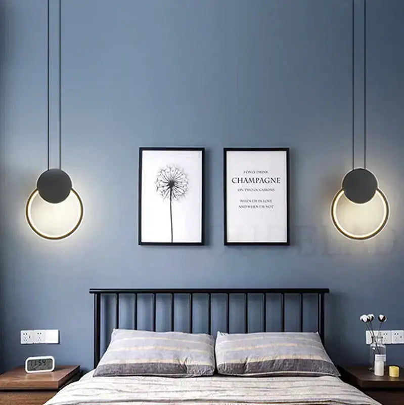 Black Ring Pendant Lamp
