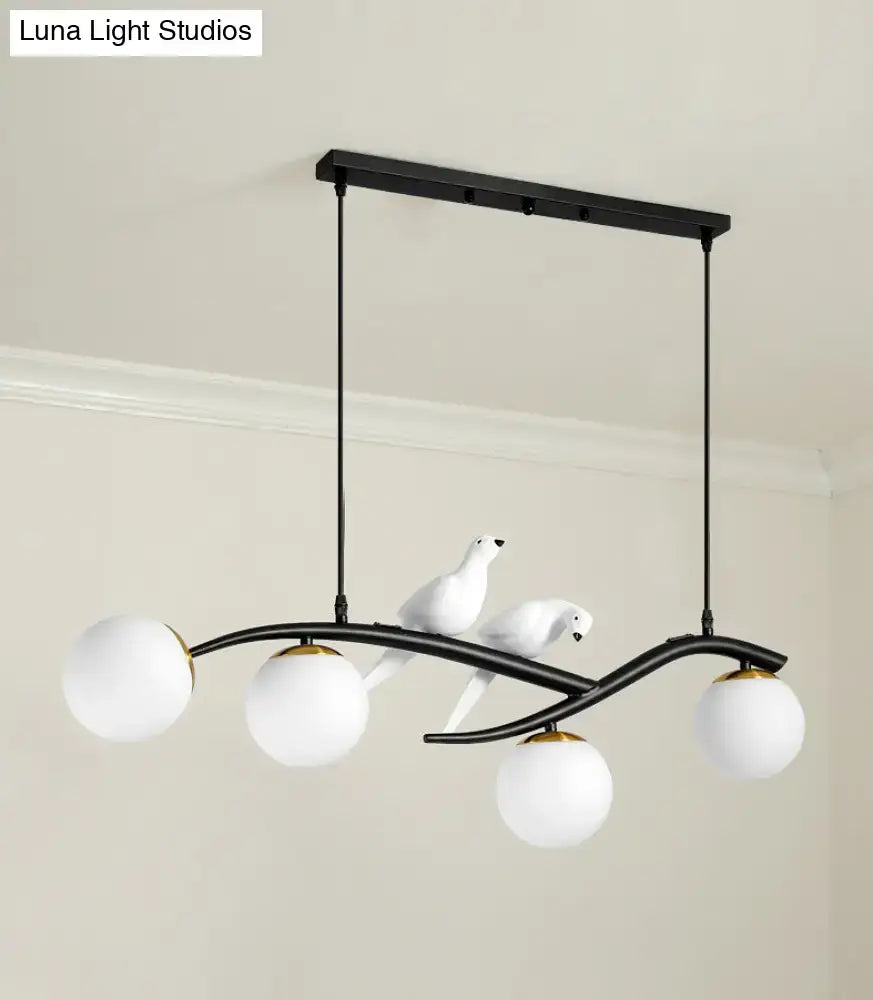 Black Linear Pendant Light