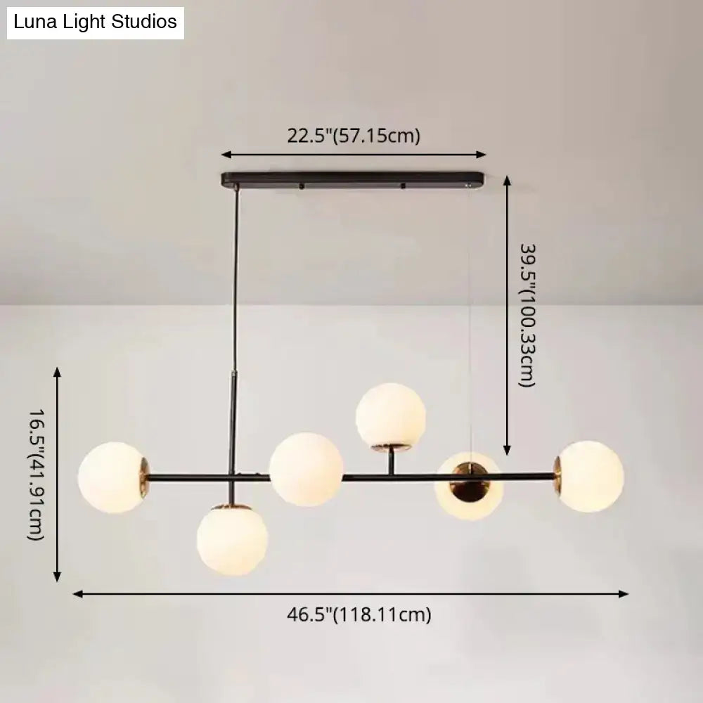 Black Linear Pendant Light