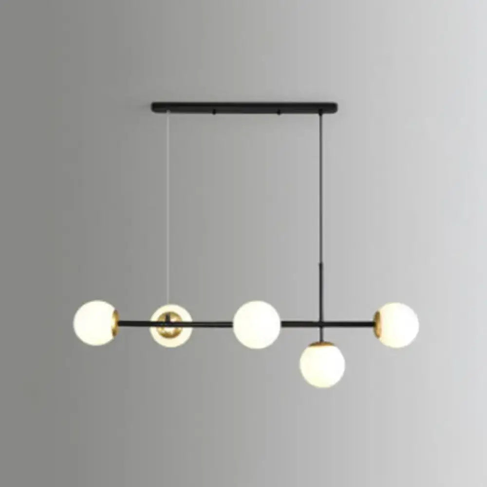 Black Linear Pendant Light