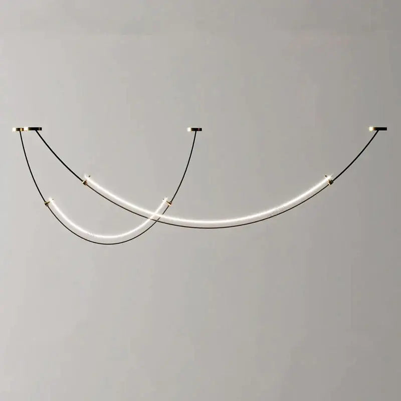 Black Arc Line Chandelier