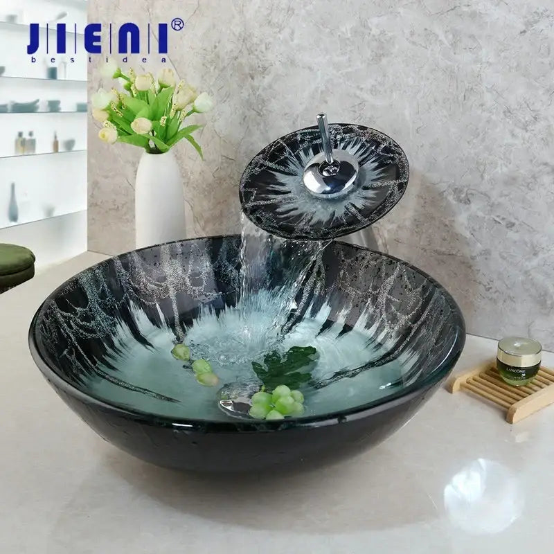 Black Marble Basin Tap