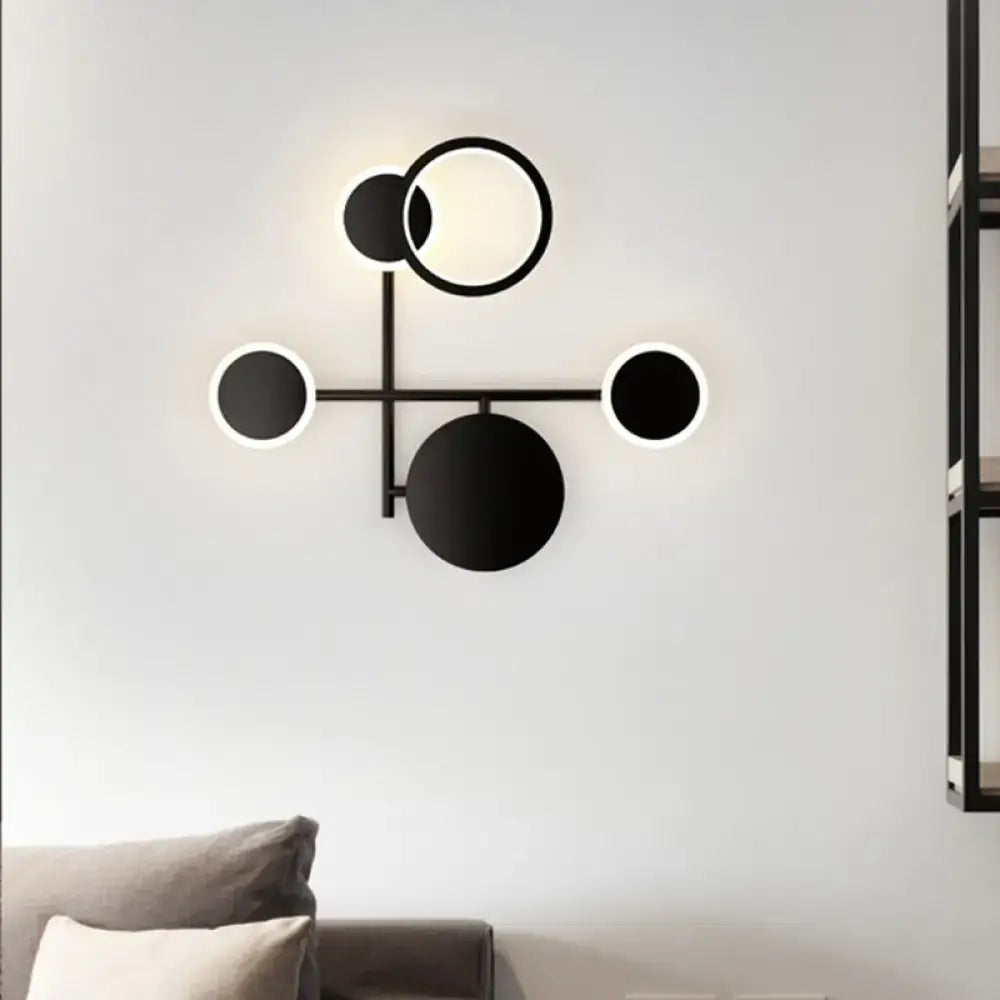 Black Metallic Wall Sconce