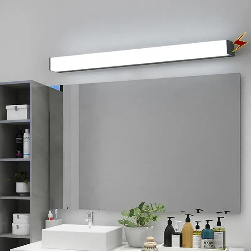 Black Rectangular Wall Lamp Aluminum Acrylic