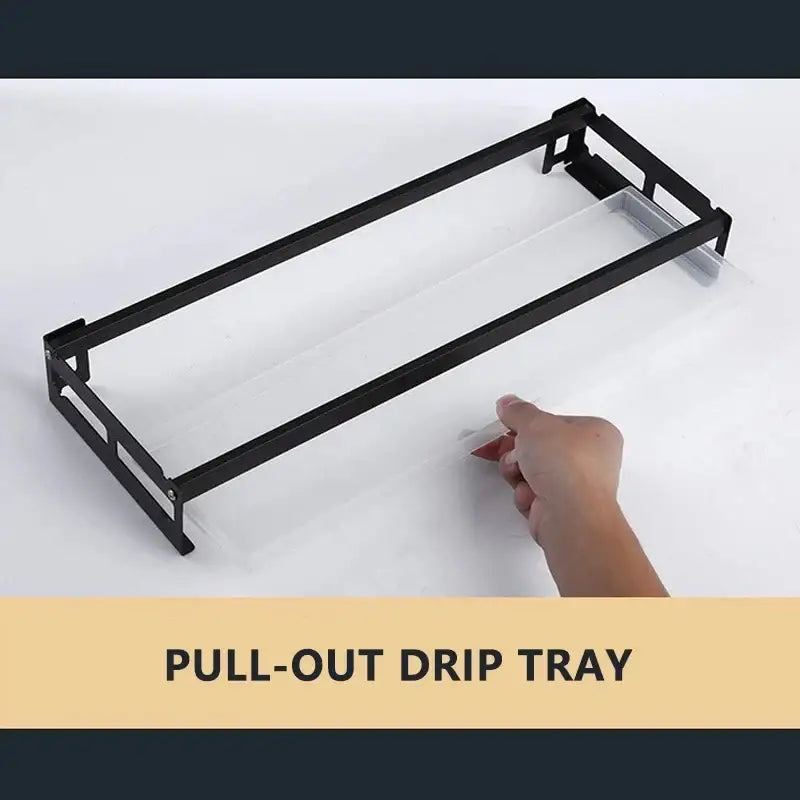Black Two-Tier Dish Rack