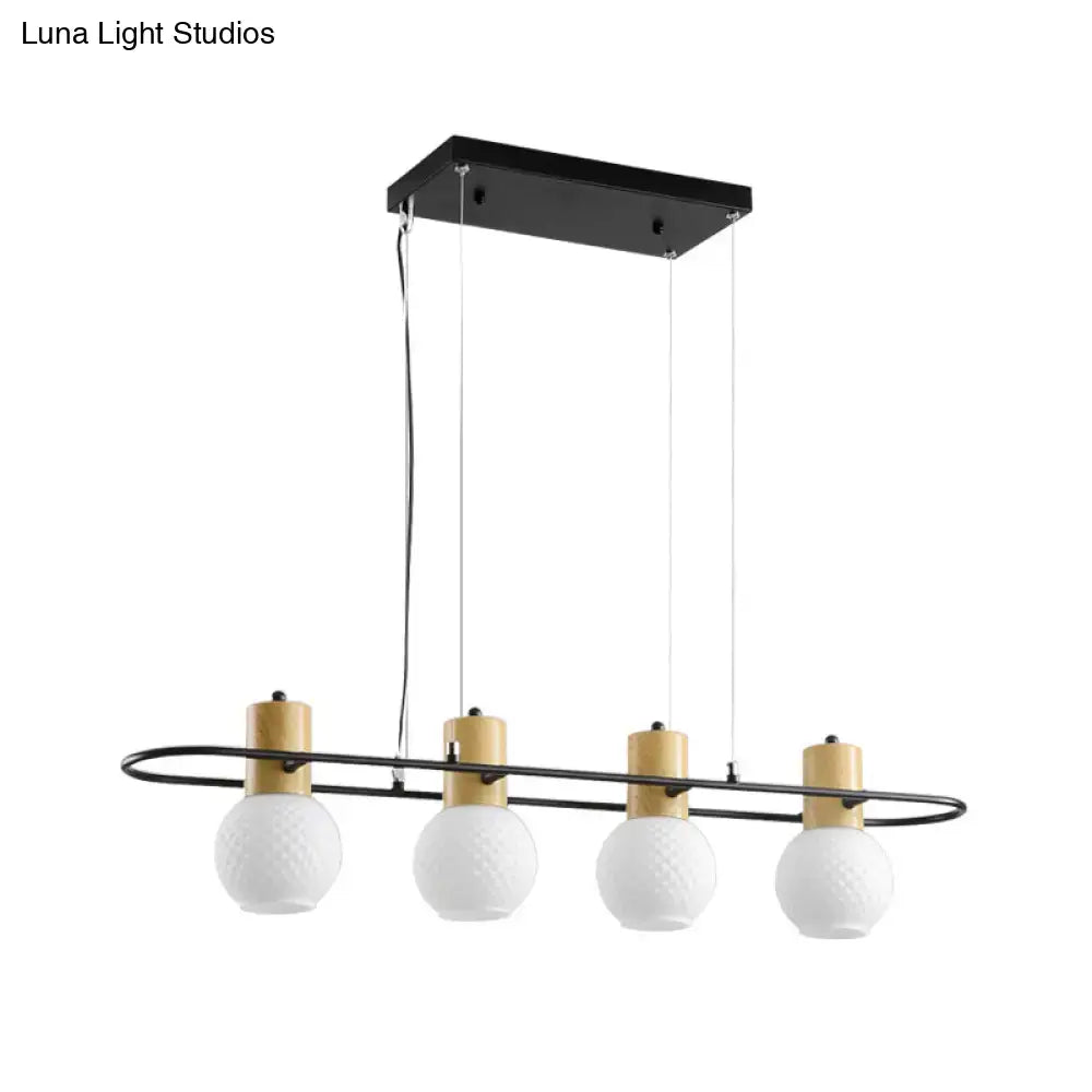 Black Orb Pendant Light