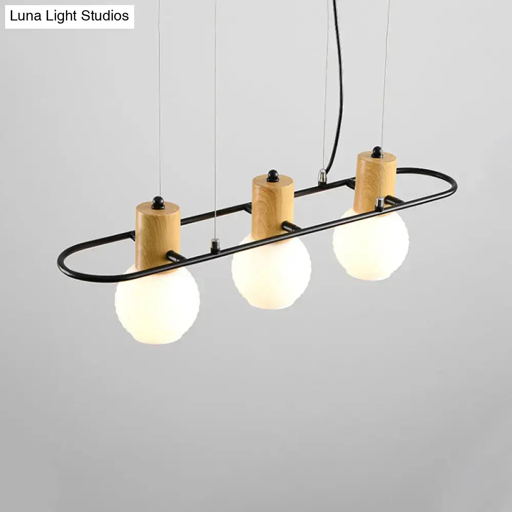Black Orb Pendant Light