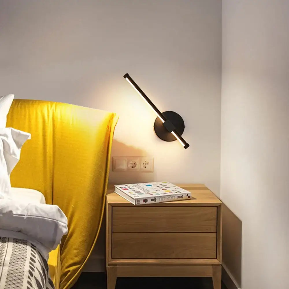 Black Angular LED Sconce