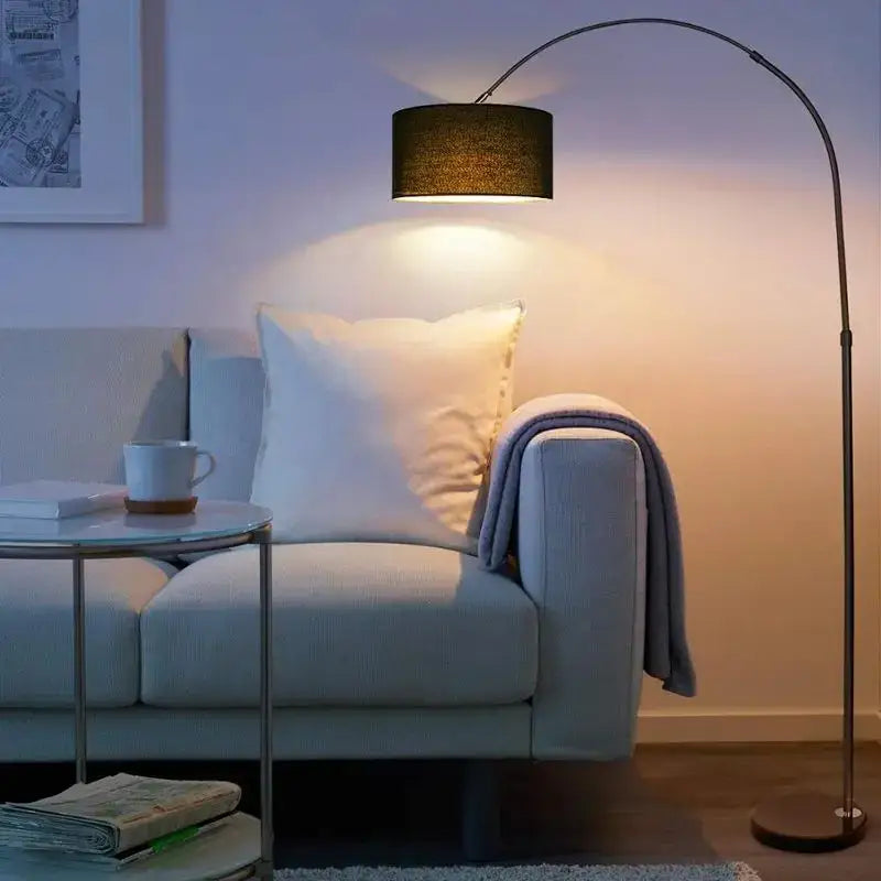 Black Arched LED Floor Lamp