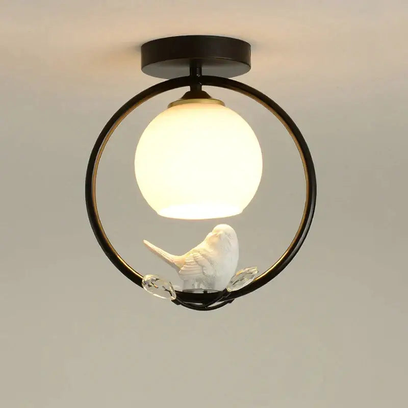 Black Bird Ceiling Light