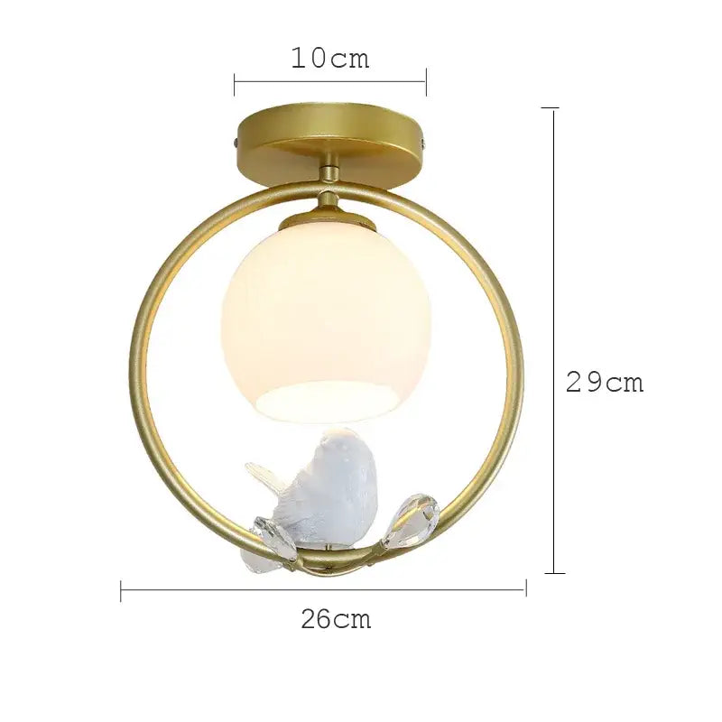 Black Bird Ceiling Light