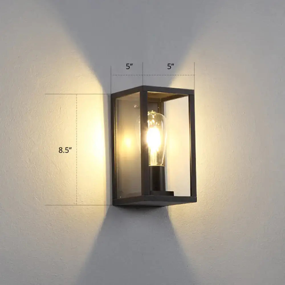 Black Box Outdoor Sconce