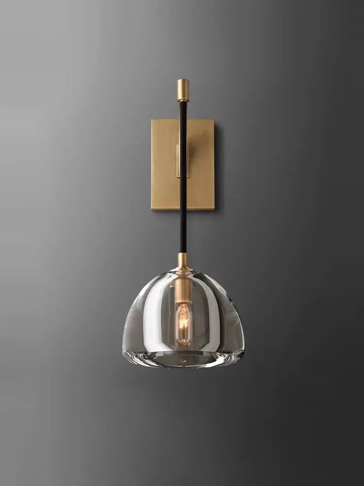 Black Brass Crystal Chandelier