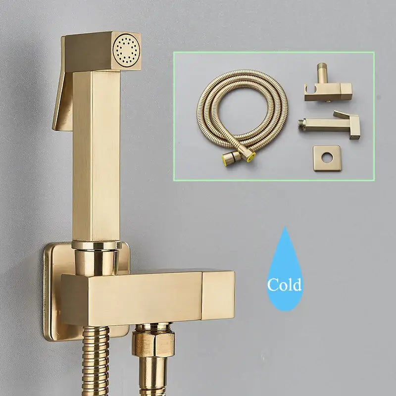 Black Brass Bidet Faucet
