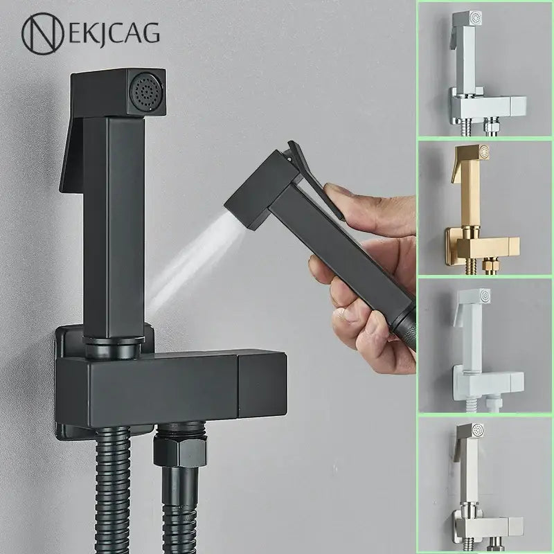 Black Brass Bidet Faucet