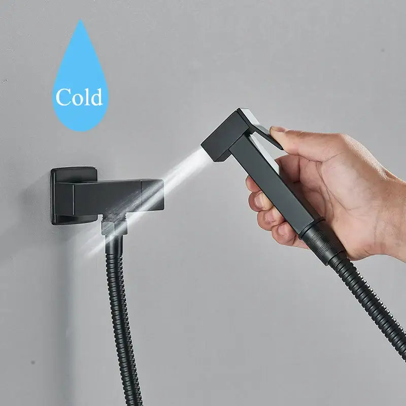 Black Brass Bidet Faucet