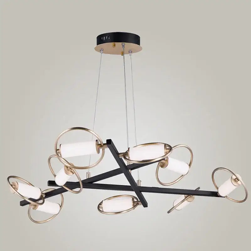 Black Brass LED Chandelier