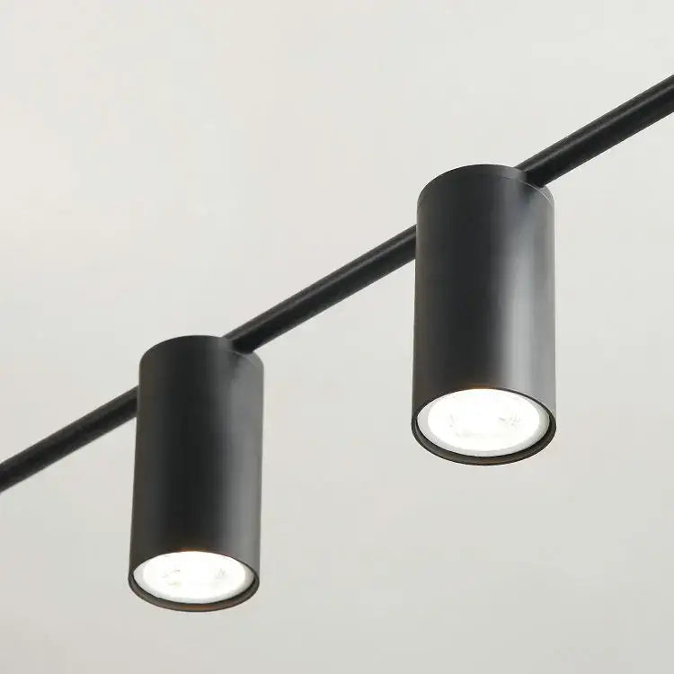 Black Minimalist Pendant Light 12-Head