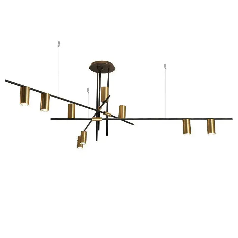 Black Minimalist Pendant Light 12-Head