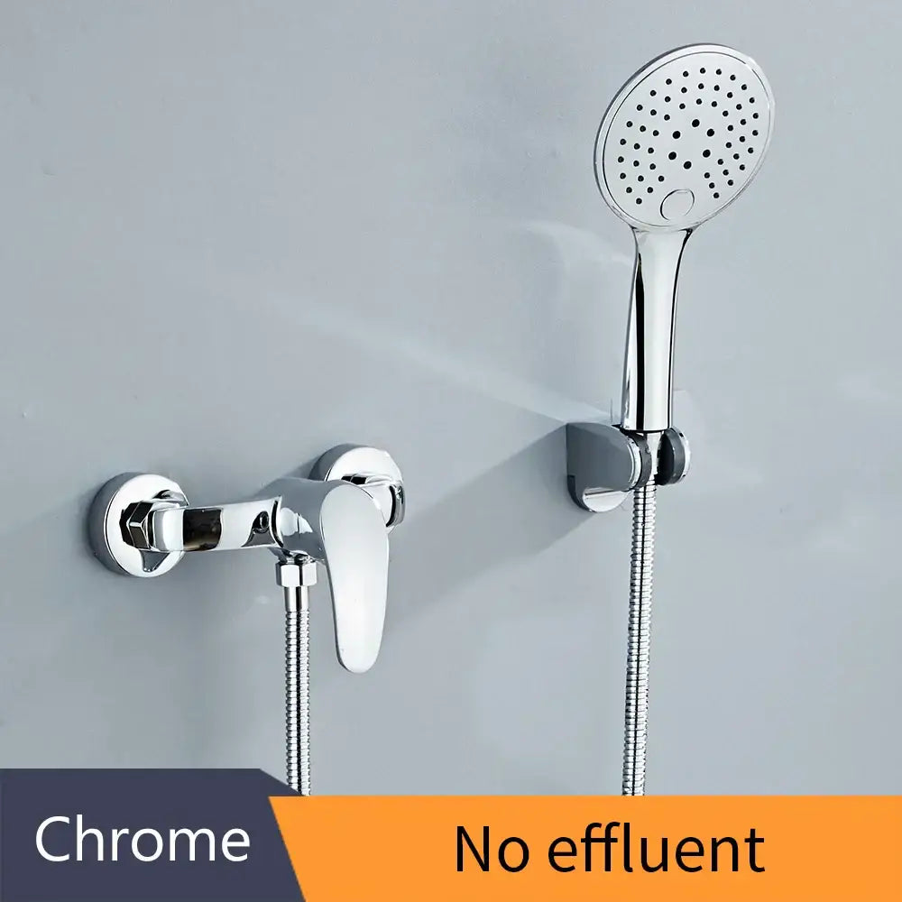 Black Brass Shower Faucet Set