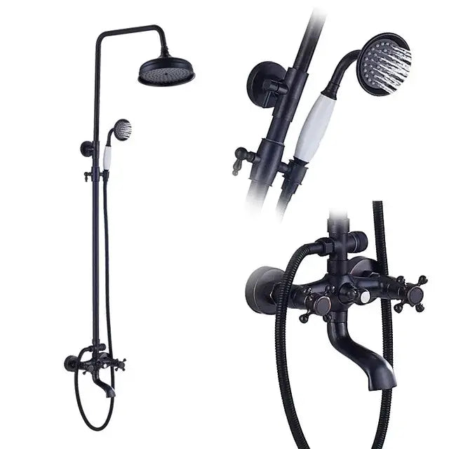Black Brass Shower Mixer