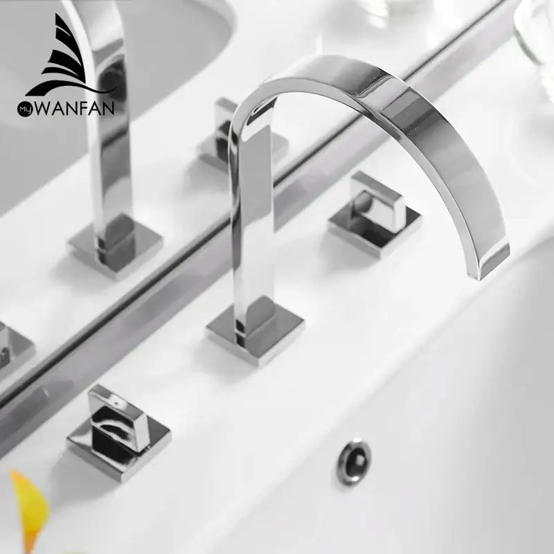 Black Brass Double Faucet