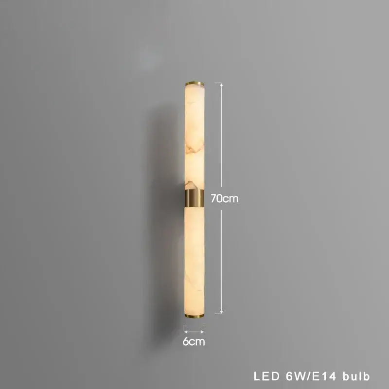 Black Bronze Alabaster Brass Wall Sconce