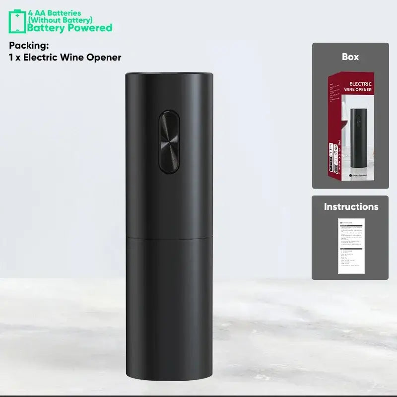 Black Brushed Wine Opener
