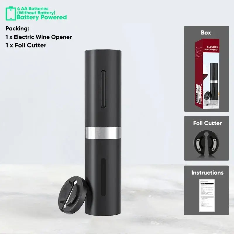 Black Brushed Wine Opener