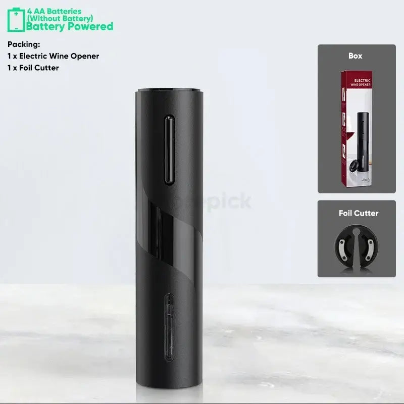 Black Brushed Wine Opener