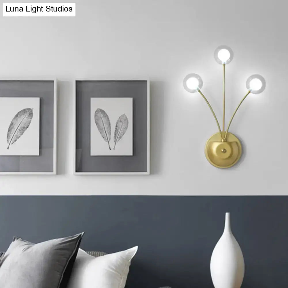 Black Iron Globe Sconce