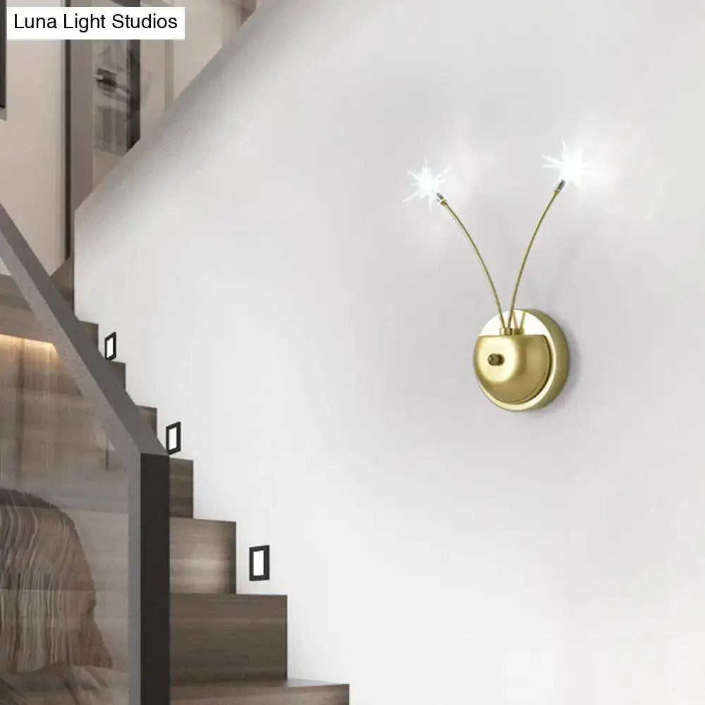 Black Iron Globe Sconce