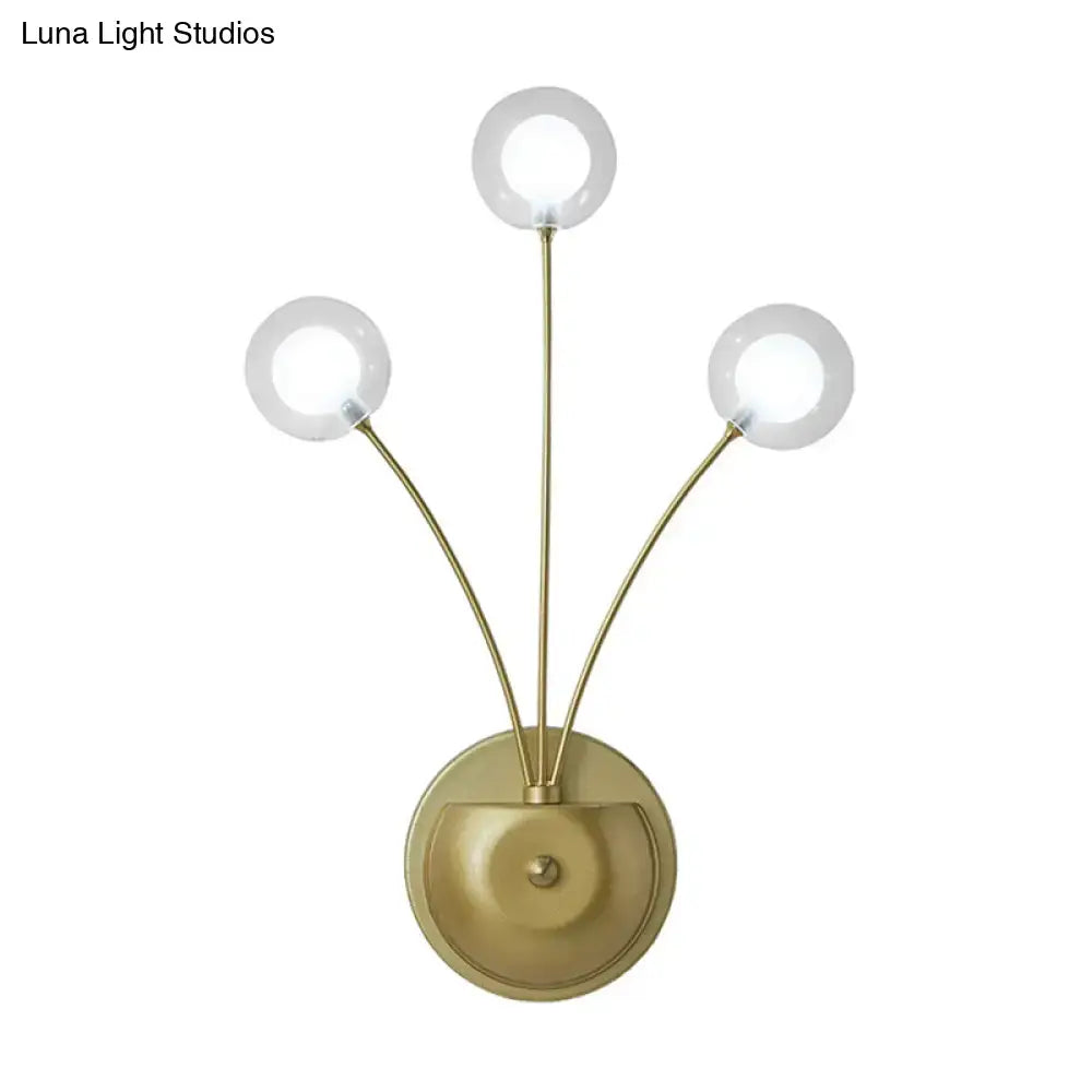 Black Iron Globe Sconce