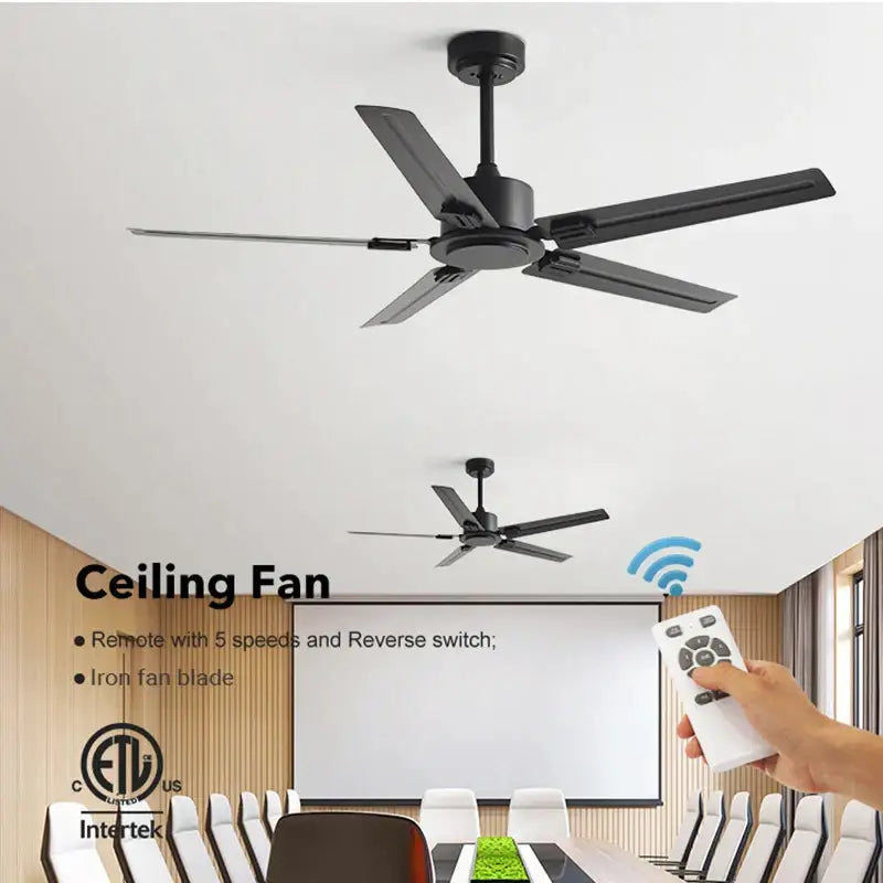Black DC Motor Fan