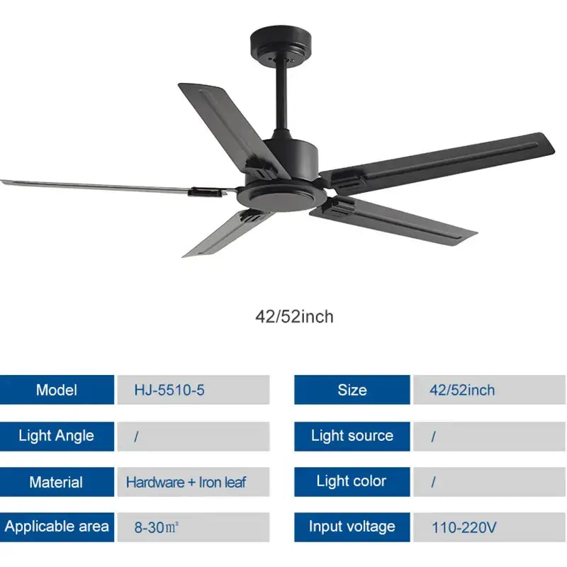 Black DC Motor Fan