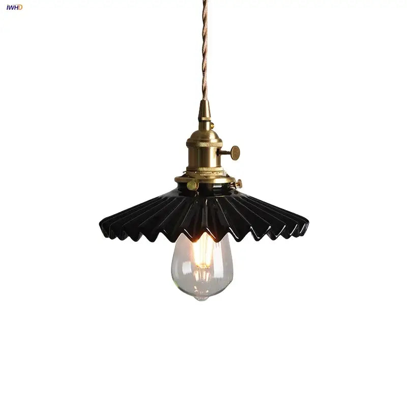 Black Ceramic Pendant Light