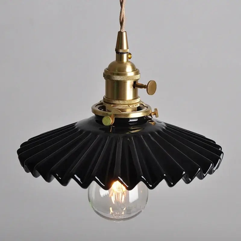 Black Ceramic Pendant Light