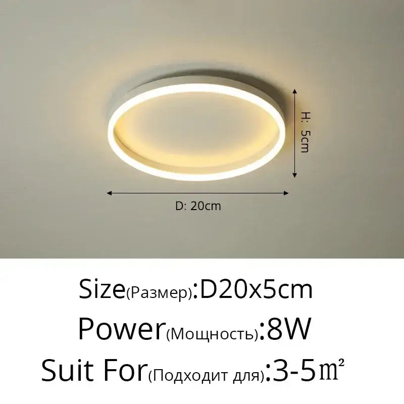 Black Circular LED Light