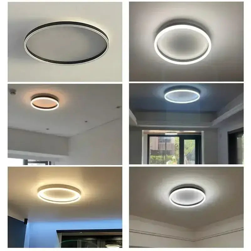 Black Circular LED Light